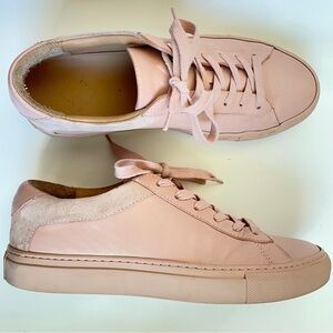 Koio Collective Capri Fiore Low-Top Sneakers Pink Leather Made in Italy 38 8